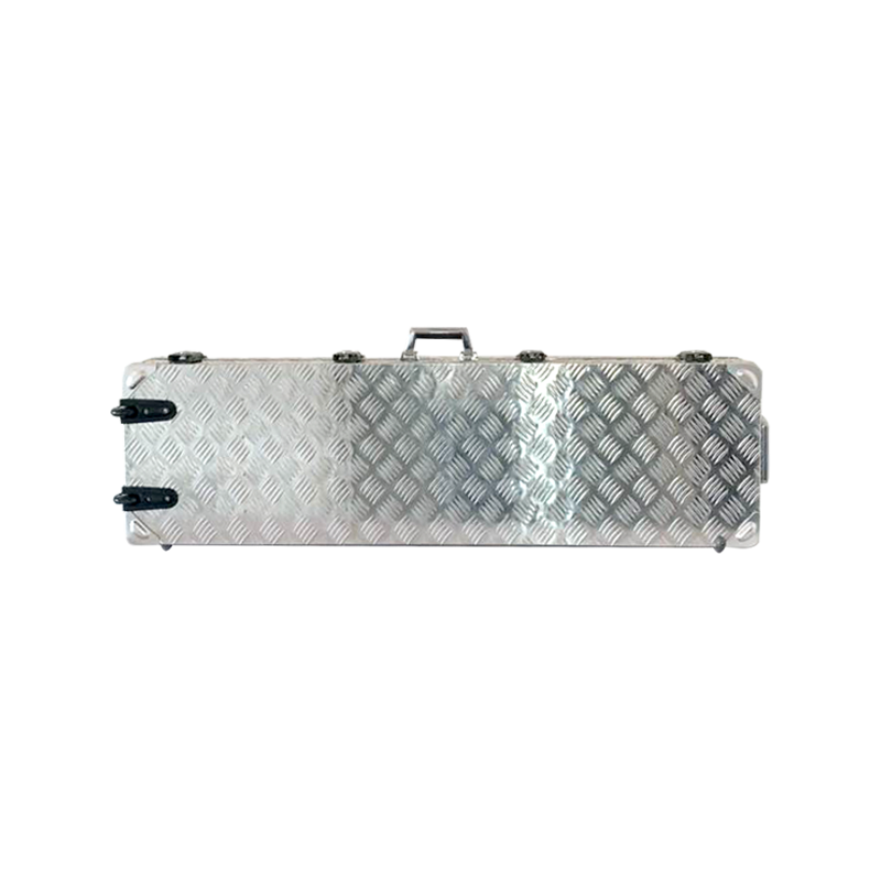 Estuche para rifle de aluminio con ruedas